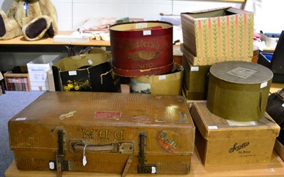 Lot 1430 - A large quantity of assorted gents costume accessories including panama and straw boater,...