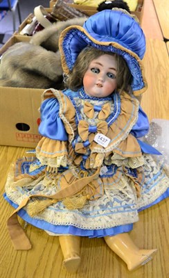 Lot 1437 - Betty' A Simon and Halbig Bisque Socket Head Doll Circa 1907, inscribed Jutta, with open mouth,...