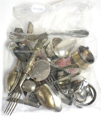 Lot 35 - Assorted silver wares, 18th-20th century (qty)