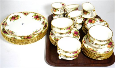 Lot 85 - Royal Albert 'Old Country Roses' comprehensive twelve place dinner service (sixty seven pieces)