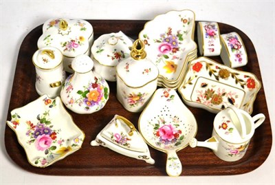 Lot 99 - A tray of Royal Crown Derby small items, mainly Derby Posies