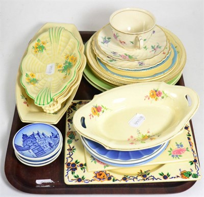 Lot 108 - An interesting mixed collection of Clarice Cliff for Newport Pottery, Royal Staffordshire and...