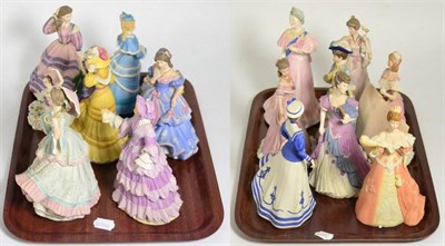 Lot 151 - Two trays of Wedgwood figures, etc