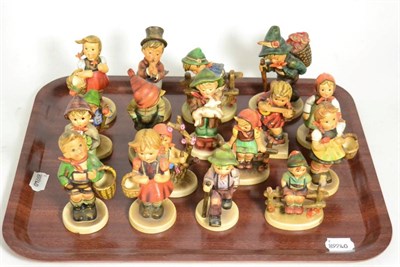 Lot 158 - A group of seventeen Goebel Hummel figures