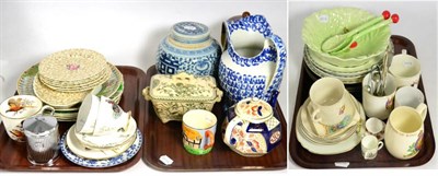 Lot 163 - Carlton ware salad bowl and servers, Chinese ginger jar and cover, commemorative mugs etc...