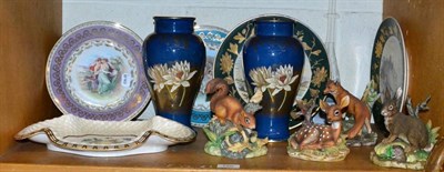 Lot 198 - A pair of baluster vases, Worcester etc