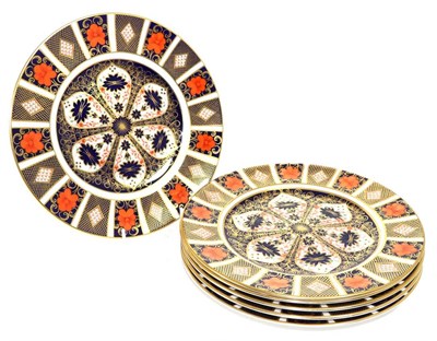 Lot 284 - A set of six Royal Crown Derby Imari plates