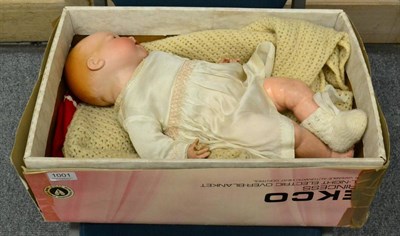 Lot 1001 - An Armand Marseille bisque head doll