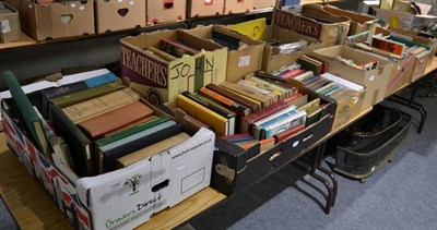 Lot 1066 - Thirteen boxes of books including medical reference, novels etc