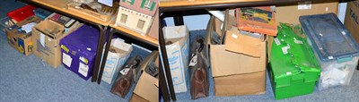 Lot 1103 - A quantity of collectors items, including toys, books, gas masks, pharmacy items etc, in twelve...