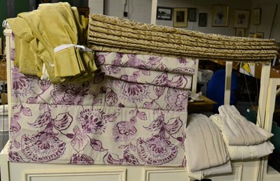 Lot 1112 - Two Hillary blinds, each with matching curtains