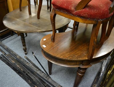 Lot 1164 - A kidney shaped table and a fold over breakfast table