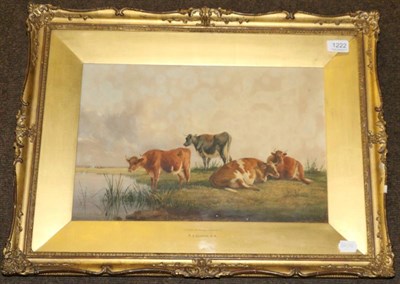 Lot 1222 - Attributed to T S Cooper RA (1803-1902), ";In Canterbury Meadows";, watercolour, signed lower left