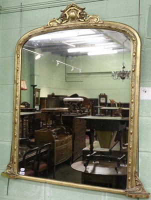 Lot 1244 - A 19th century giltwood mirror