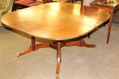 Lot 1314 - A George III mahogany fold over tea table