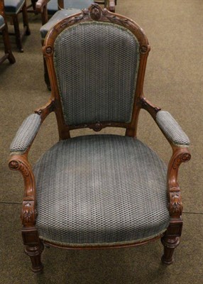 Lot 1336 - A 19th century open armchair