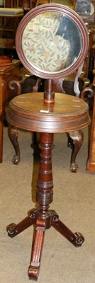 Lot 1346 - A Victorian mahogany pedestal shaving mirror