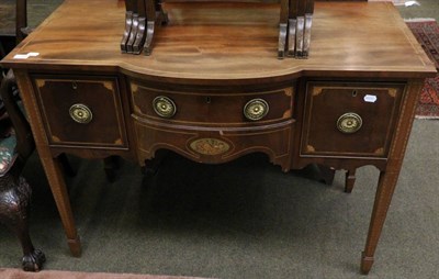 Lot 1349 - An inlaid mahogany dressing table