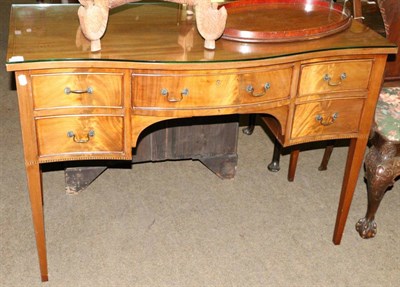 Lot 1355 - A 19th century mahogany console table of small proportions