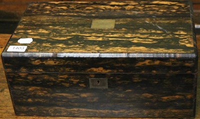 Lot 1403 - A late Victorian coromandel portable writing slope