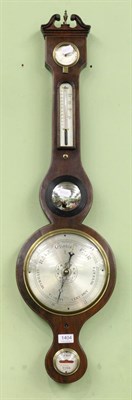 Lot 1404 - A 19th century mahogany wheel barometer, by G. Croce of York