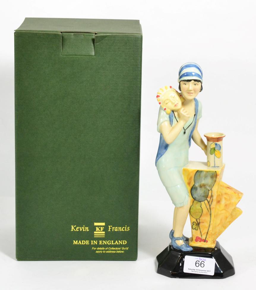 Lot 66 - A Kevin Francis limited edition 185/250 'Clarice Cliff Art Deco Figure' modelled by Andy Moss, with