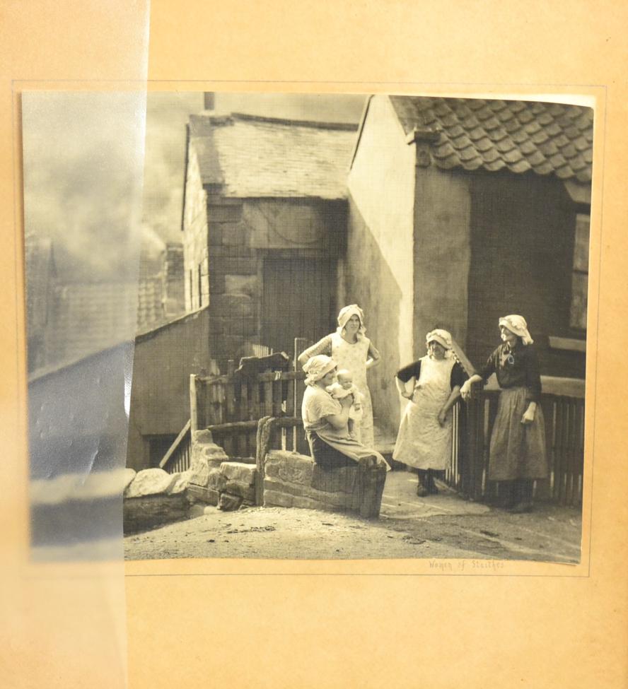 Lot 252 - Frank Meadow Sutcliffe (Studio of), 'Women of Staithes', unsigned b/w photograph on satin grain...