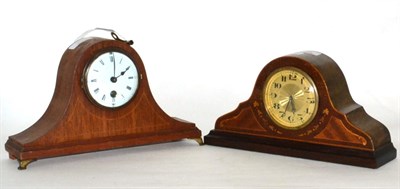 Lot 16 - Two mahogany cased mantel clocks