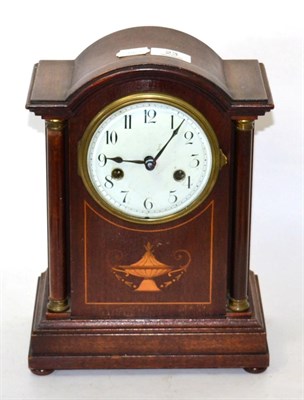 Lot 23 - An Edwardian mantel clock with German movement