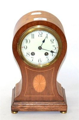 Lot 29 - An Edwardian mahogany balloon clock