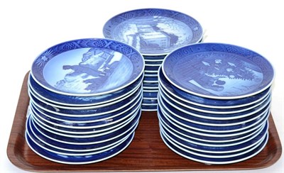 Lot 43 - A collection of Royal Copenhagen Christmas plates