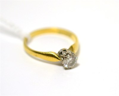 Lot 75 - An 18ct gold diamond solitaire ring, diamond weight 0.50 carat approximately