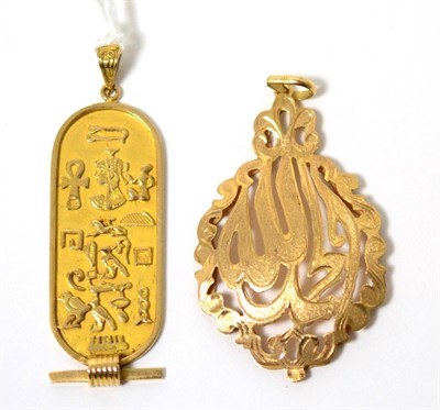 Lot 93 - Two Egyptian pendants