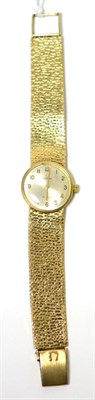 Lot 118 - A lady's 9ct gold wristwatch, signed Omega, De Ville