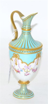 Lot 143 - A Royal Crown Derby miniature ewer, floral decoration, gilt embellished, 1020, 17cm high