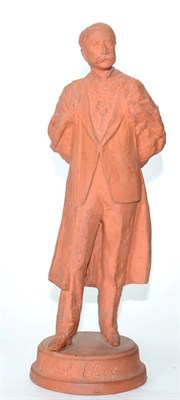 Lot 145 - Kenneth Pots, a terracotta maquette of Edward Elgar, signed This was the original maquette for...