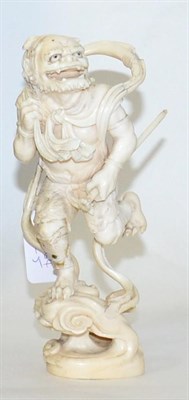 Lot 146 - An ivory okimono, Meiji period