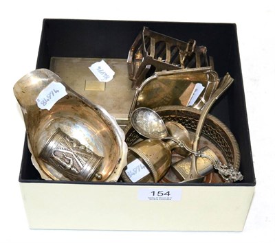 Lot 154 - A miscellaneous collection of silver items, 19th/20th century (12)