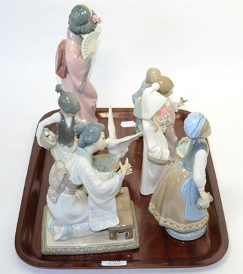 Lot 164 - A group of seven Lladro figures (some a.f.)