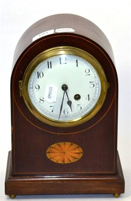 Lot 191 - An Edwardian inlaid mahogany time piece