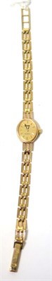 Lot 222 - A lady's 9ct gold wristwatch