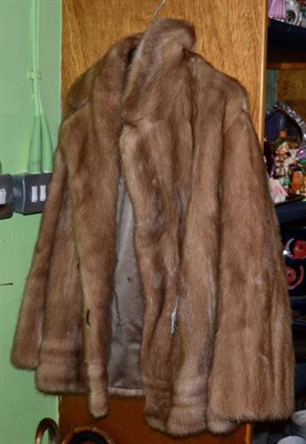 Lot 251 - Mink fur jacket, with double breasted button fastening