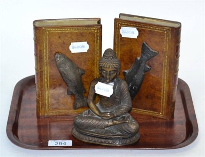 Lot 294 - An early Victorian sampler by Ann Cosford, 1837, Birmingham; together with a bronze Buddha and...