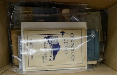 Lot 1008 - One box of printed and some mss. ephemera relating to Jersey and the Channel Islands, the...