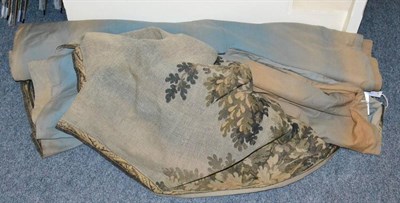 Lot 1069 - Two pairs of machine tapestry curtains, circa 1900