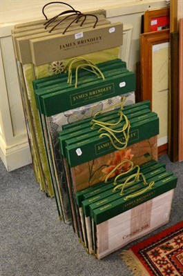 Lot 1096 - James Brindley of Harrogate large silk sample books including, Portobello Silk, Cascade,...