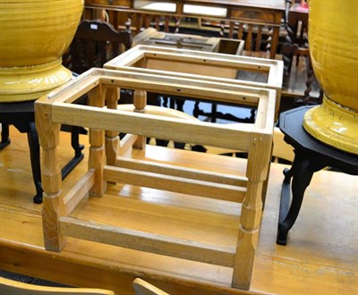 Lot 1142 - Five Yorkshire oak stools