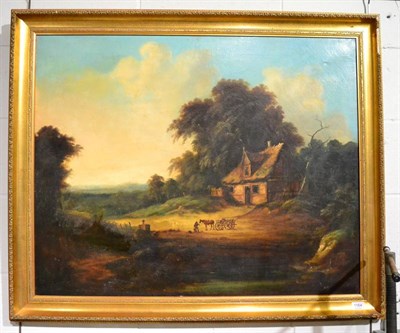 Lot 1164 - English School (19th century) Country cottage, oil on canvas