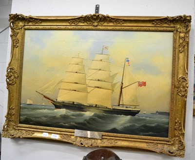 Lot 1181 - Salvatore Colaccico (20th century) oil on canvas of a sailing boat 'Lycipus'