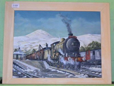 Lot 1189 - John Davie (Contemporary) ";Winter Day at Cran Larich";, signed, oil on board, together with an oil